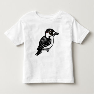 T-shirt Pour Les Tous Petits Pivert Rouge-cockaded de Birdorable