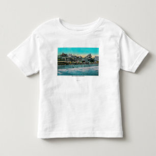T-shirt Pour Les Tous Petits Plage devant la Chambre de Bath, Long Beach
