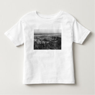 T-shirt Pour Les Tous Petits Plage d'or, auberge de vue de ville de l'Orégon et