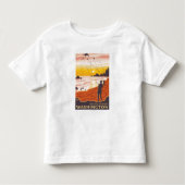T-shirt Pour Les Tous Petits Plage et cerfs-volants - rivages d'océan, (Devant)