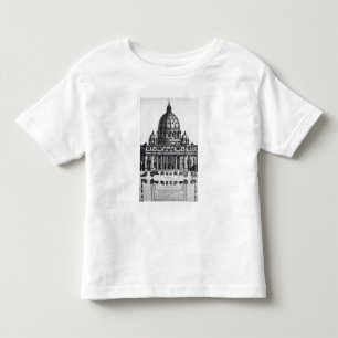 T-shirt Pour Les Tous Petits Plan de St Peter, Rome, gravé par