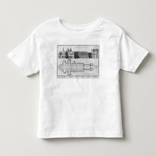 T-shirt Pour Les Tous Petits Plan et altitude d'abbaye de Cluny