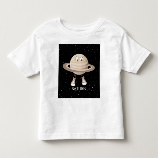 T-shirt Pour Les Tous Petits Planète Saturne & étoiles (Devant)