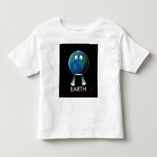T-shirt Pour Les Tous Petits Planète Terre et étoiles