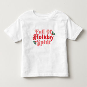 T-shirt Pour Les Tous Petits Plein d'esprit de vacances - Typographie festive