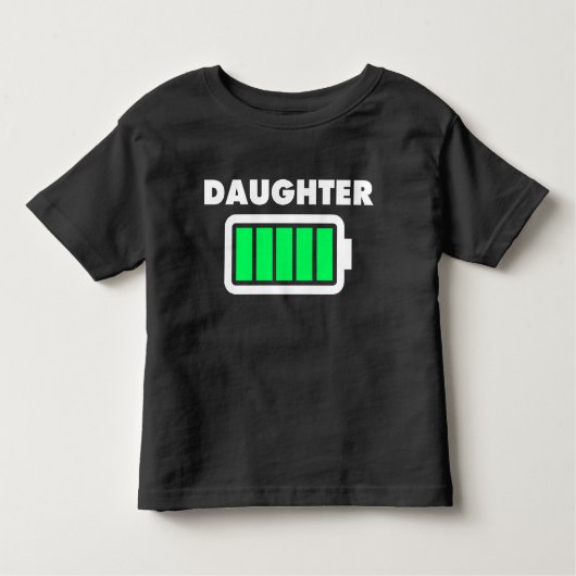 T-shirt Pour Les Tous Petits Pleine chemise de batterie de fille (Devant)