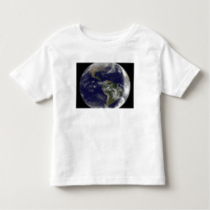 T-shirt Pour Les Tous Petits Pleine Terre montrant l'Amérique du Nord et l'Amer