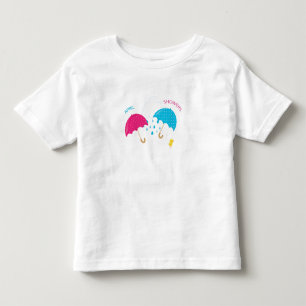 T-shirt Pour Les Tous Petits Pluie d'avril Jour de pluie Parasols
