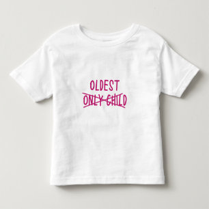 T-shirt Pour Les Tous Petits Plus âgé avec Enfant unique barré