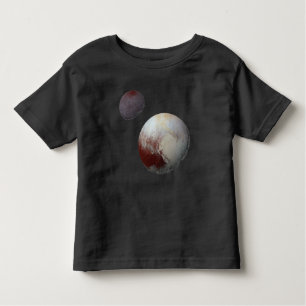 T-shirt Pour Les Tous Petits Pluton et Charon 9e ou système solaire Planète nai