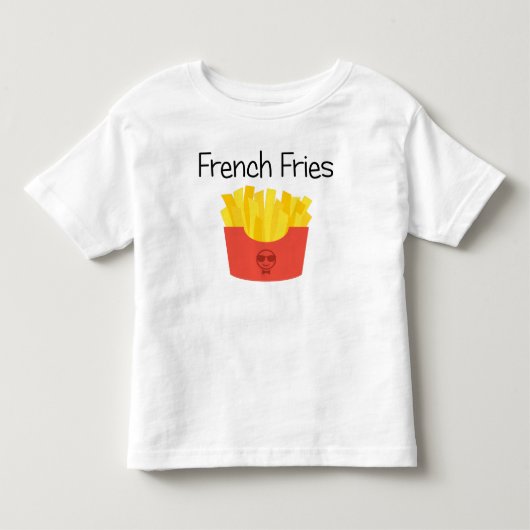 T-shirt Pour Les Tous Petits Pommes frites (Devant)