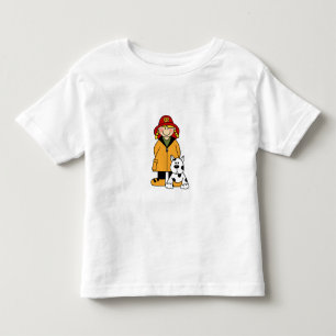 T-shirt Pour Les Tous Petits Pompier avec Dalmation