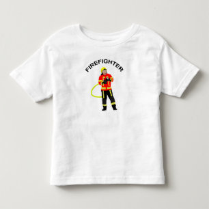 T-shirt Pour Les Tous Petits Pompier en vêtements de travail Petit T-shir