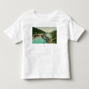 T-shirt Pour Les Tous Petits Pont de chemin de fer au-dessus de rivière de