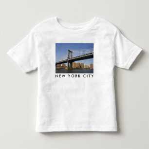 T-shirt Pour Les Tous Petits Pont de Manhattan sur l'East River New York City