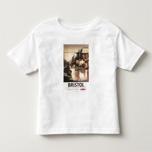 T-shirt Pour Les Tous Petits Pont suspendu et bateaux de Clifton (Devant)