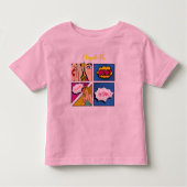 T-shirt Pour Les Tous Petits Pop art girl comique (Devant)