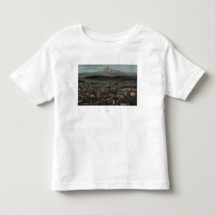 T-shirt Pour Les Tous Petits Portland, Orégon - vue du centre ville avec le Mt
