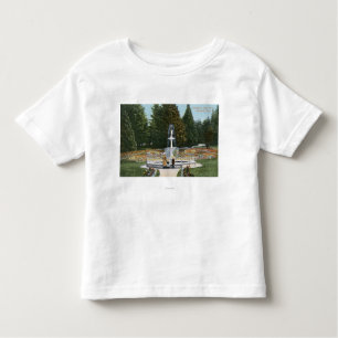 T-shirt Pour Les Tous Petits Portland, vue de fontaine de parc d'OregonCity