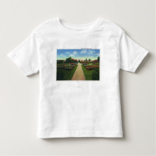 T-shirt Pour Les Tous Petits Portland, vue de parc de cercle de chênes de