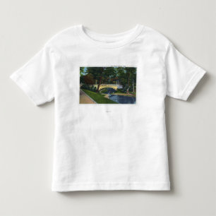 T-shirt Pour Les Tous Petits Portland, vue de pont de voûte de chênes de