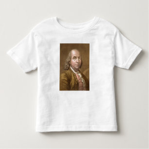T-shirt Pour Les Tous Petits Portrait de Benjamin Franklin (1706-90), de 'le
