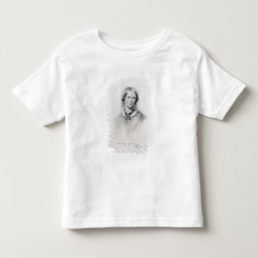 T-shirt Pour Les Tous Petits Portrait de Charlotte Bronte, gravé par le (Devant)