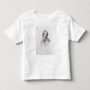 T-shirt Pour Les Tous Petits Portrait de Charlotte Bronte, gravé par le