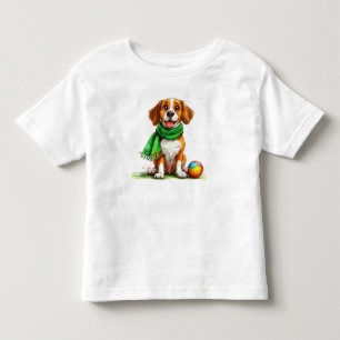 T-shirt Pour Les Tous Petits Portrait de chien mignon