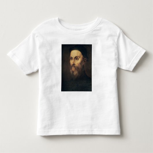 T-shirt Pour Les Tous Petits Portrait de Jean Calvin (Devant)