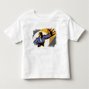 T-shirt Pour Les Tous Petits Portrait de jeune homme montrant des pouces