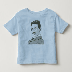 T-shirt Pour Les Tous Petits Portrait de Nikola Tesla