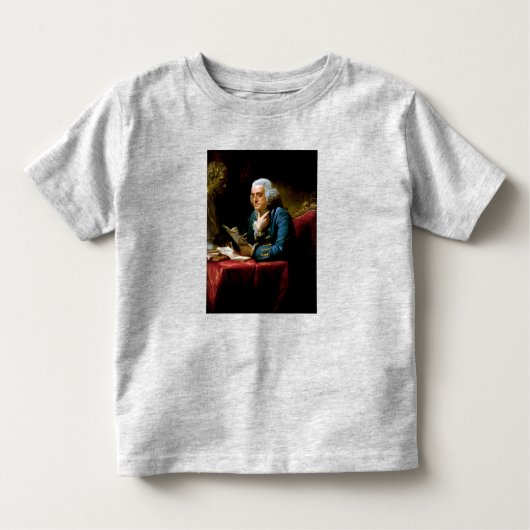 T-shirt Pour Les Tous Petits Portrait de pouce, Benjamin Franklin Père fondateu (Devant)