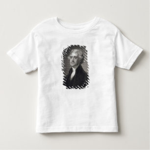 T-shirt Pour Les Tous Petits Portrait de Thomas Jefferson, gravé par le Br de