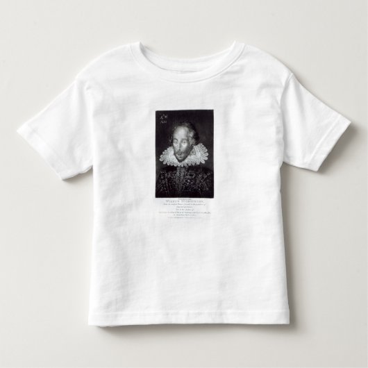 T-shirt Pour Les Tous Petits Portrait de William Shakespeare (Devant)