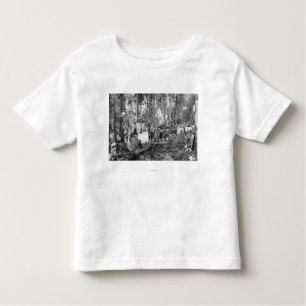 T-shirt Pour Les Tous Petits Pose de campeurs