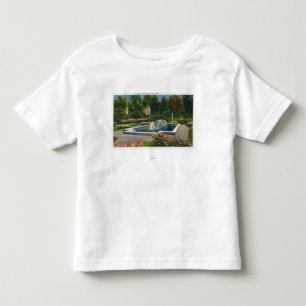 T-shirt Pour Les Tous Petits Position italienne de roseraie de parc de ville