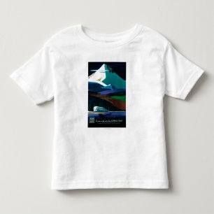 T-shirt Pour Les Tous Petits Poster vintage Pacifique occidental de zéphyr de