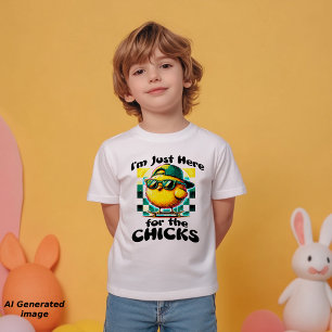 T-shirt Pour Les Tous Petits Poule sympa drôle disant garçons
