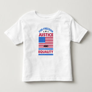 T-shirt Pour Les Tous Petits Pour la liberté, la justice et l'égalité