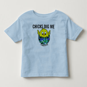 T-shirt Pour Les Tous Petits Poussins me creuser Chemise de Pâques Oeuf Bleu ga