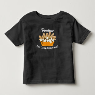 T-shirt Pour Les Tous Petits Poutine, Salade Canadienne - Toddler Fine Jersey