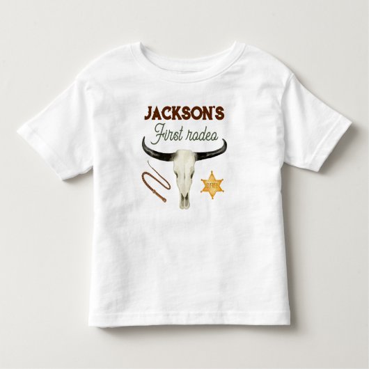 T-shirt Pour Les Tous Petits Premier anniversaire de rodéo (Devant)
