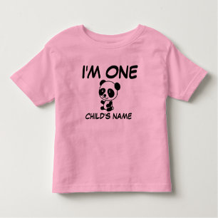 T-shirt Pour Les Tous Petits PREMIER ANNIVERSAIRE DU BÉBÉ (ÂGE UN) Personnalisé