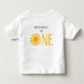T-shirt Pour Les Tous Petits Premier anniversaire personnalisé Sunshine (Dos)