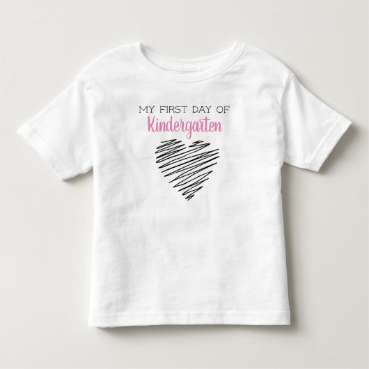 T-shirt Pour Les Tous Petits Premier jour de maternelle (Devant)