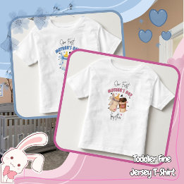 T-shirt Pour Les Tous Petits Première chemise de fête des mères 2025 / tenue bl