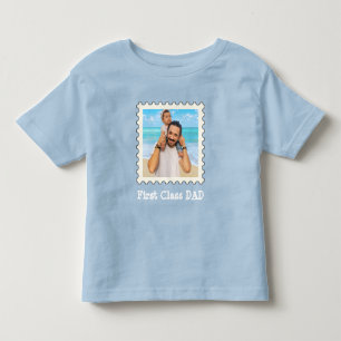 T-shirt Pour Les Tous Petits PREMIÈRE CLASSE PAPA Meilleur papa Jamais photo ca
