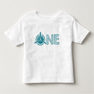 T-shirt Pour Les Tous Petits Première fête d'anniversaire de l'avion