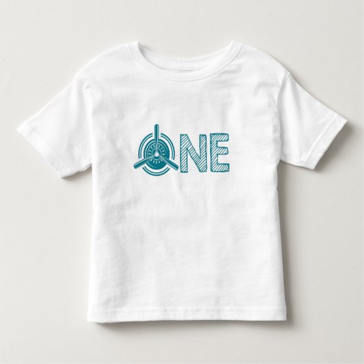T-shirt Pour Les Tous Petits Première fête d'anniversaire de l'avion (Devant)